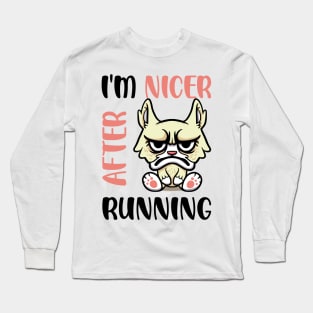 I'm Nicer After Running Long Sleeve T-Shirt